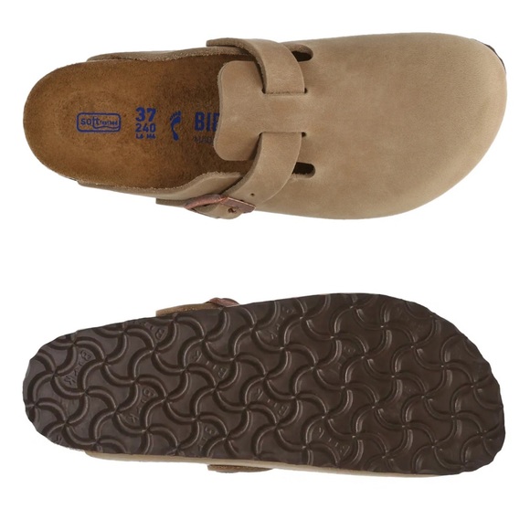 NWT Authentic Birkenstock Boston Soft Bed Oiled Leather in Tobacco Brown - Picture 4 of 16